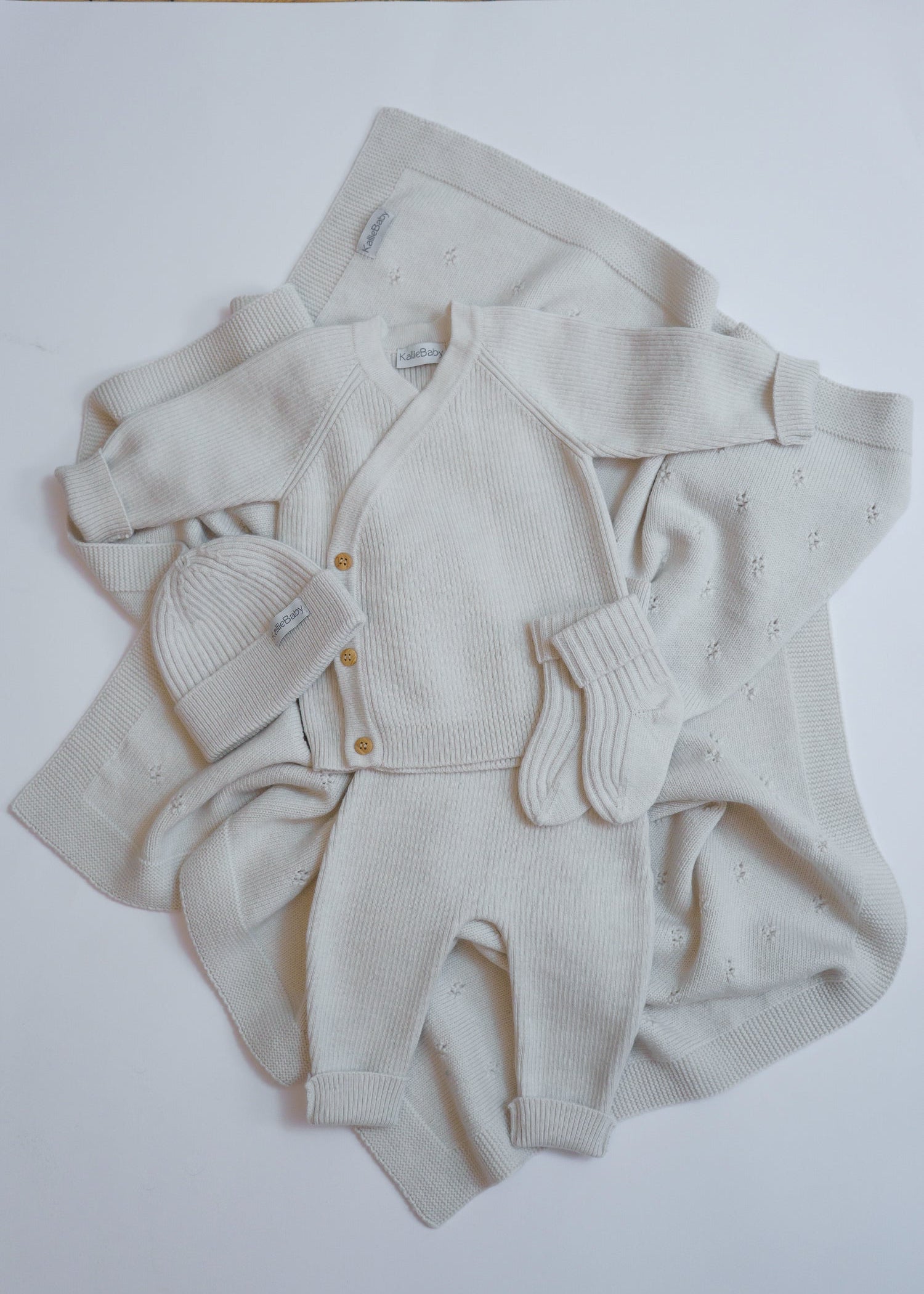 Everyday Winter Set - Beige - 5 pcs - 50/62 cm