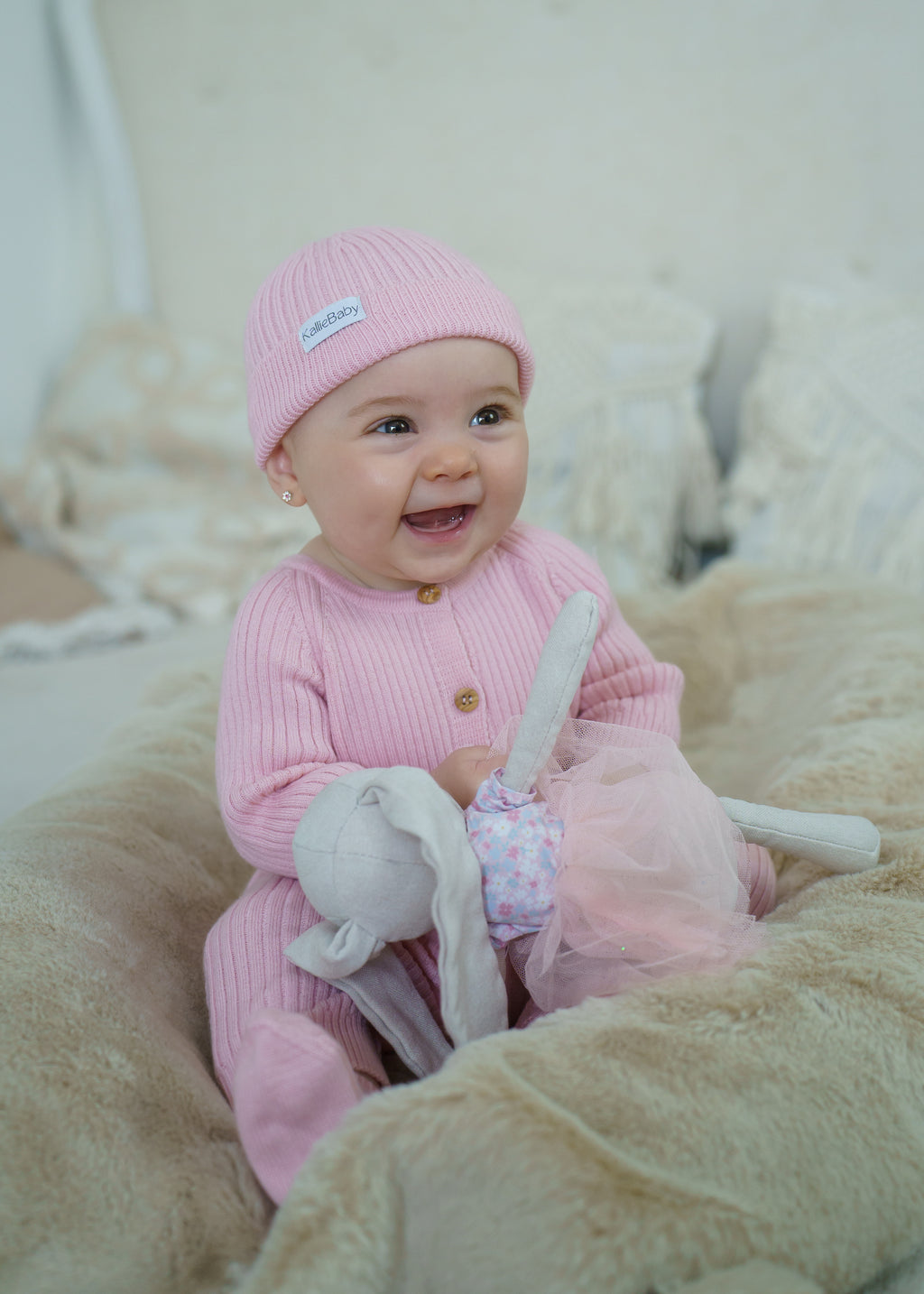 First Outfit Set - Powder Pink - 3 pcs - 50/62 cm