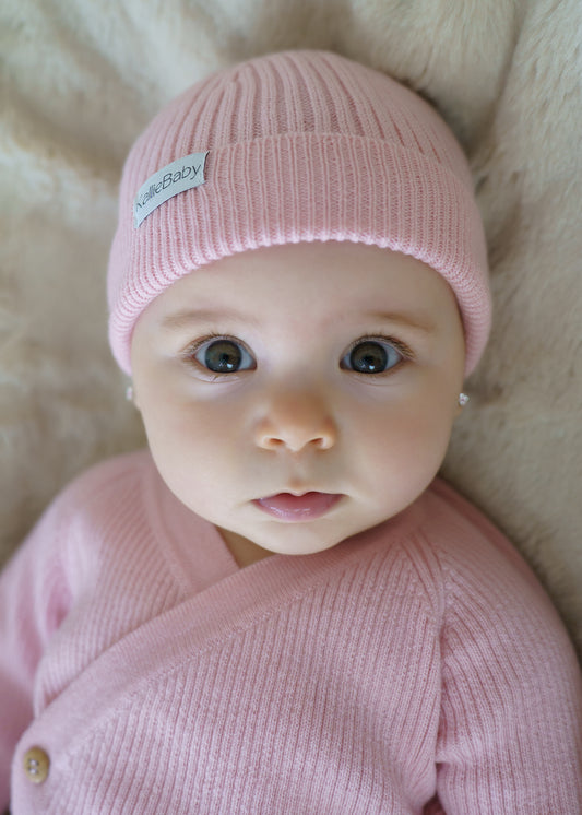 Snuggle Beanie - Powder Pink