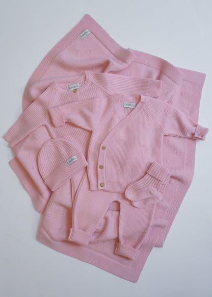 Complete First Wardrobe - Powder Pink - 6 pcs - 50/62 cm