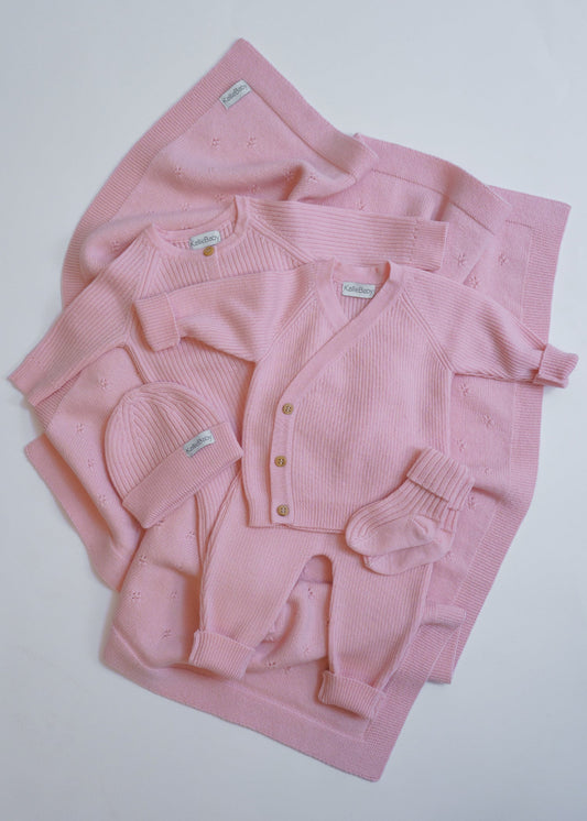 Complete First Wardrobe - Powder Pink - 6 pcs - 50/62 cm