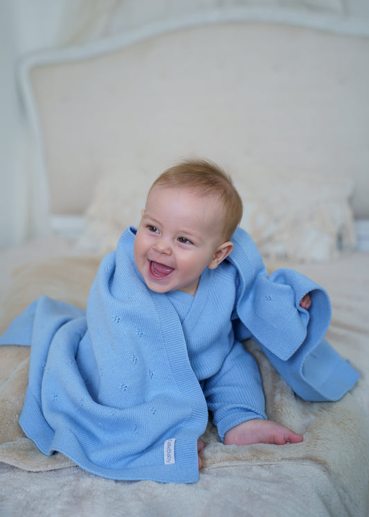 Mysigt utomhusset - Babyblå - 3 delar - 50/62 cm