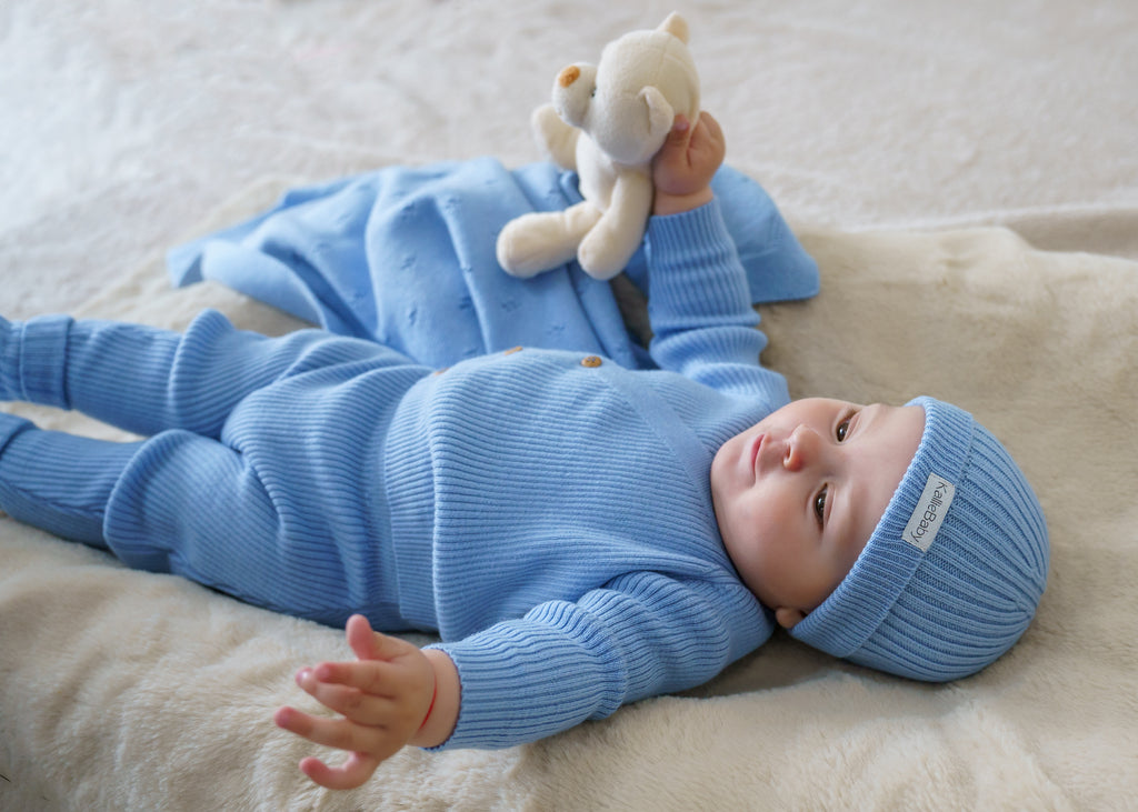 Complete First Wardrobe - Baby Blue - 6 pcs - 50/62 cm