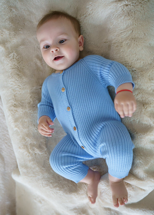 SnuggleSuit Onesie – Babyblau