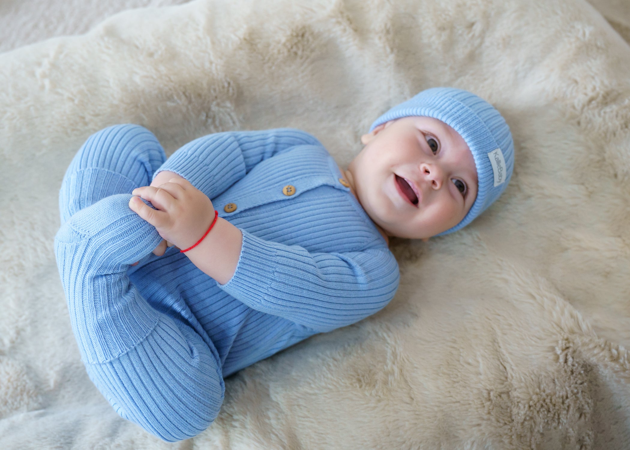 First Outfit Set - Baby Blue - 3 pcs - 50/62 cm