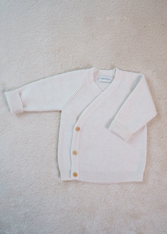 CosyTie Cardigan - Beige