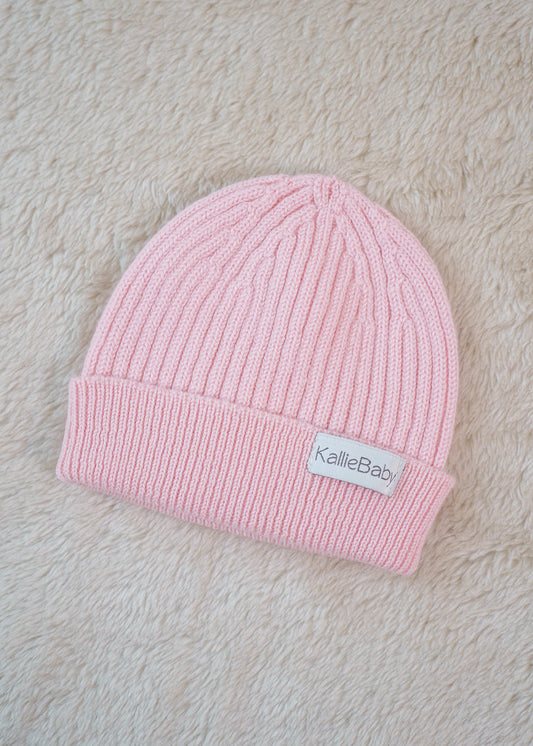 Snuggle Beanie - Powder Pink