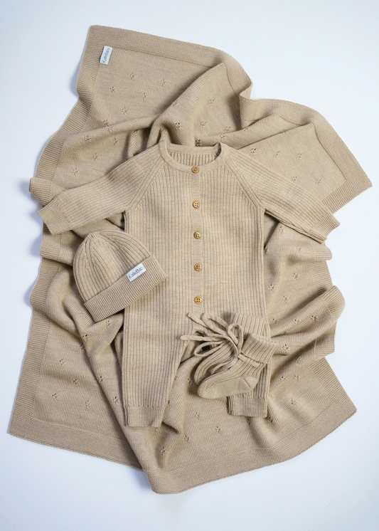 Newborn Comfort Set - Sand - 4 pcs - 50/62 cm