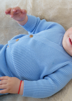 CosyTie Cardigan - Baby Blue
