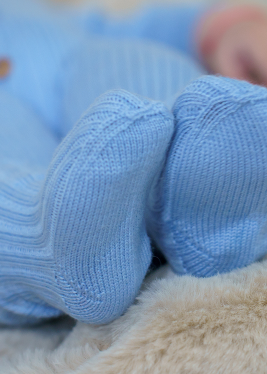 TinyToes Socks - Baby Blue