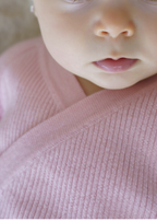CosyTie Cardigan - Powder Pink